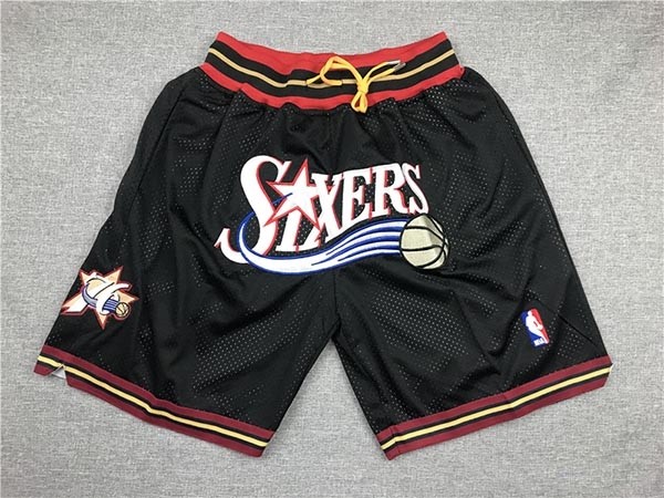 76ers Retro Black 76ers Just don shorts