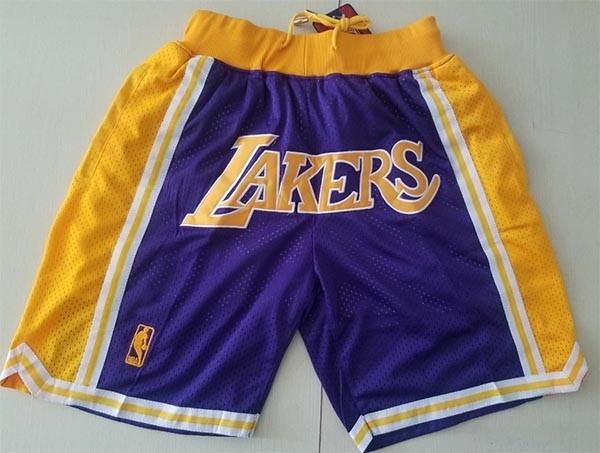 Lakers Just don shorts purple