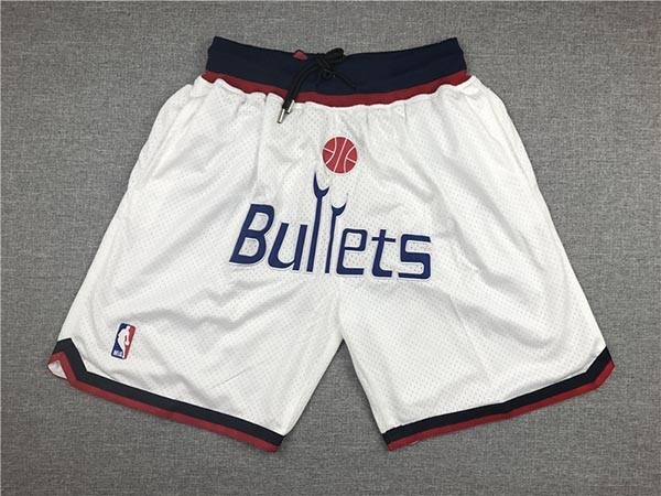 Wizards White Bullets Just don shorts