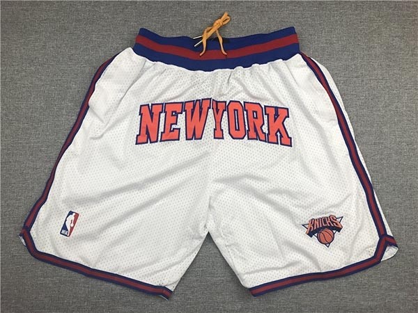 New York Knicks White Just don shorts