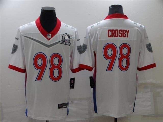 2022 AFC Pro Bowl Las Vegas Raiders #98 Maxx Crosby White Jersey