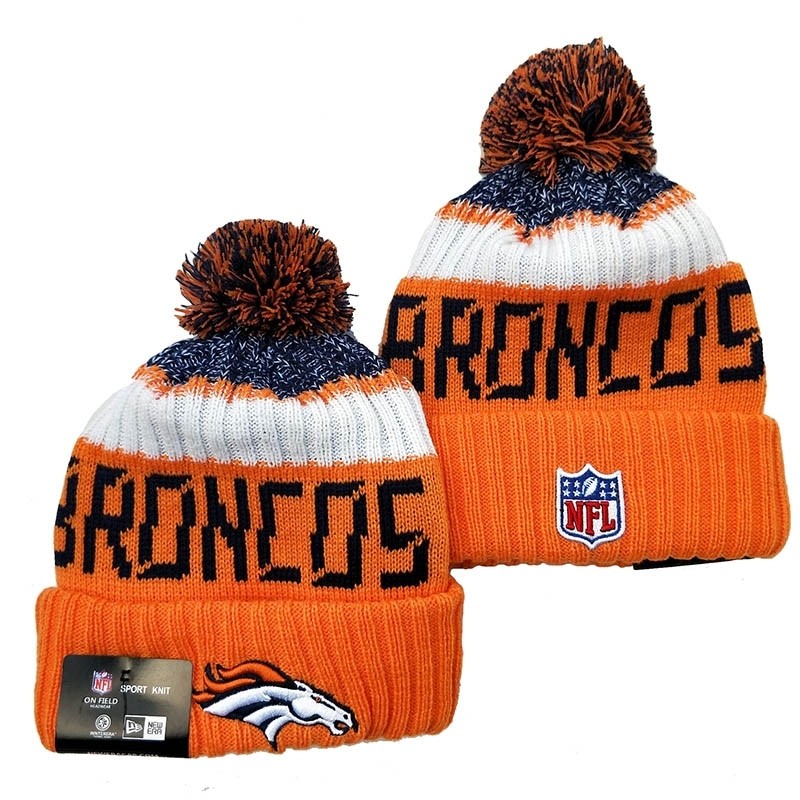 CapsNFLBeaniesBroncos8004