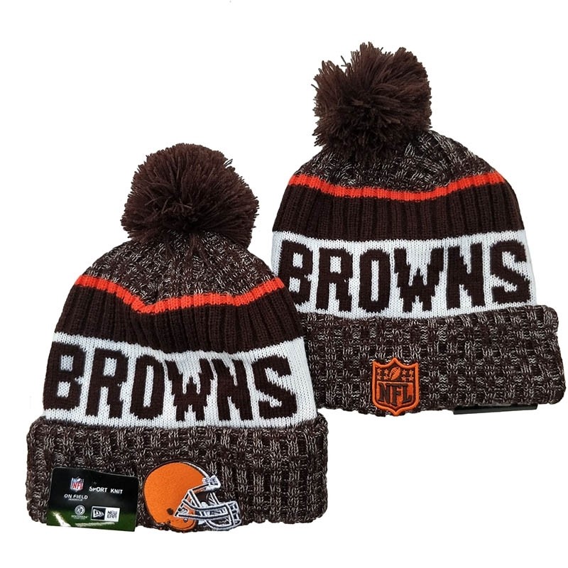 CapsNFLBeaniesBrowns8003