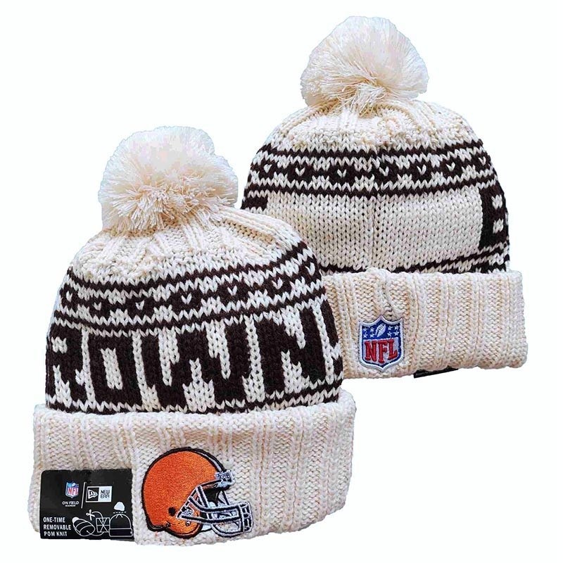 CapsNFLBeaniesBrowns8009