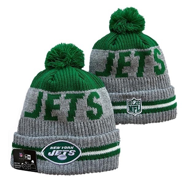 CapsNFLBeaniesJets8011