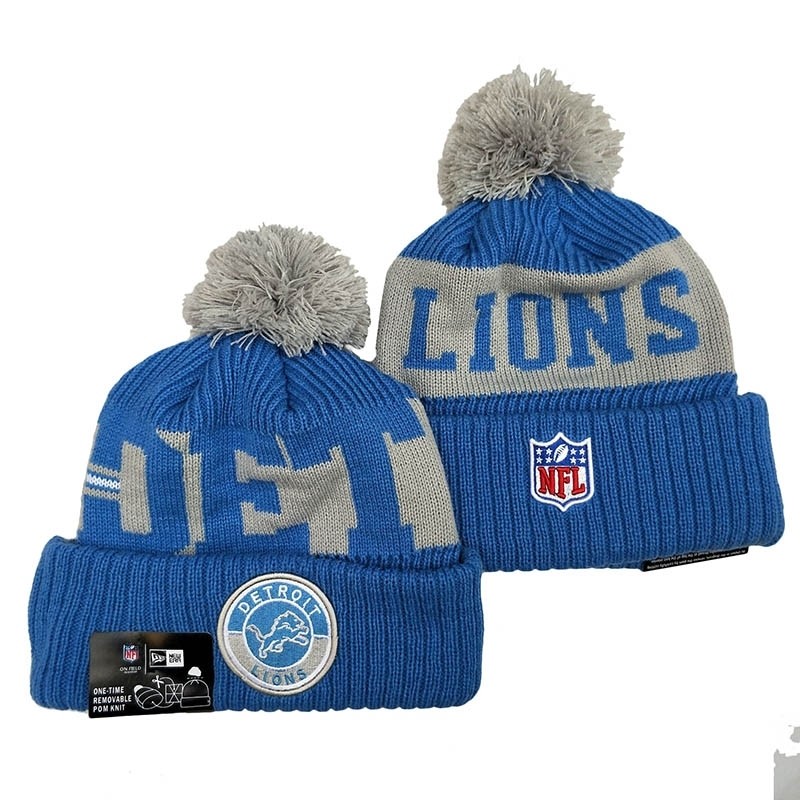 CapsNFLBeaniesLions8004