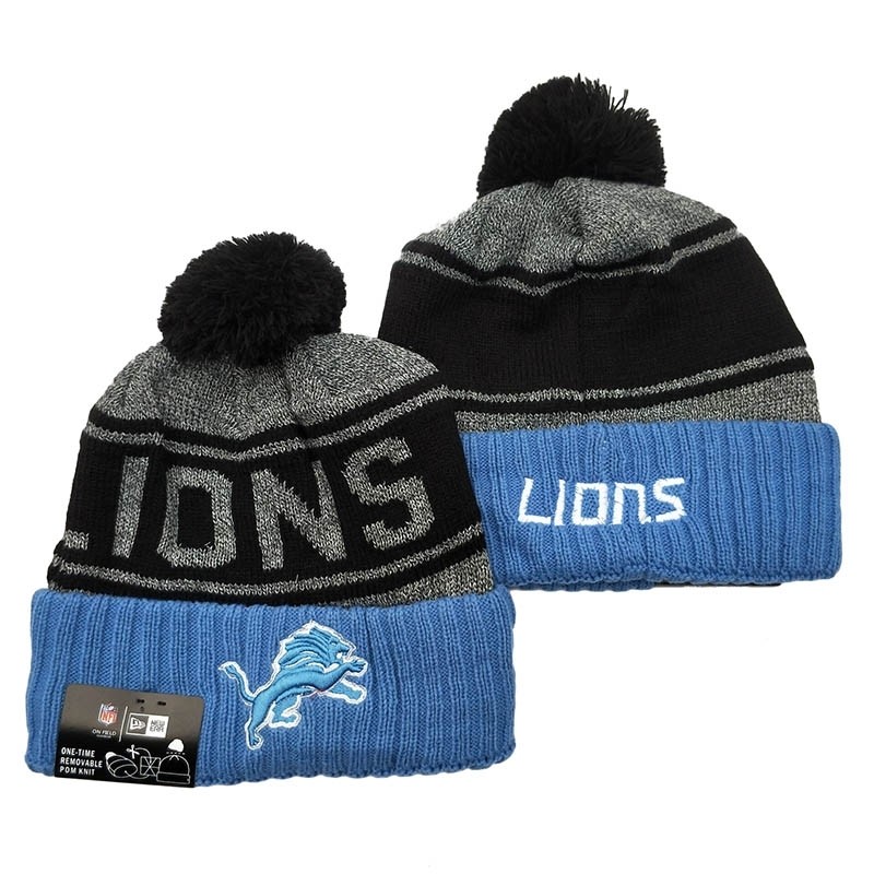 CapsNFLBeaniesLions8007