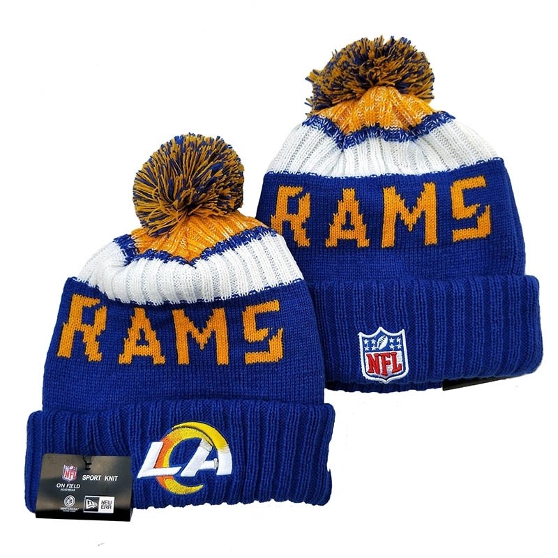 CapsNFLBeaniesRams8001