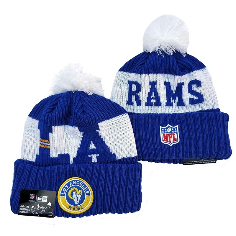 CapsNFLBeaniesRams8003