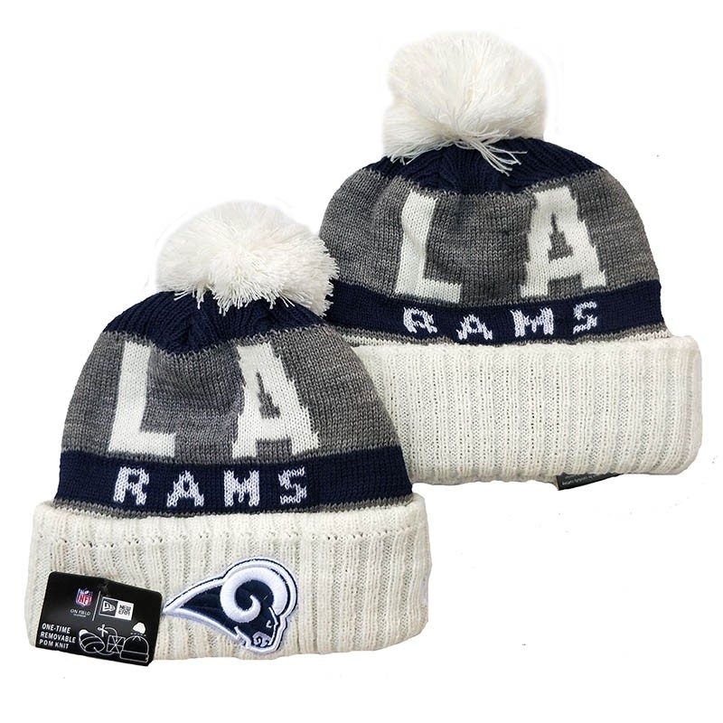 CapsNFLBeaniesRams8005