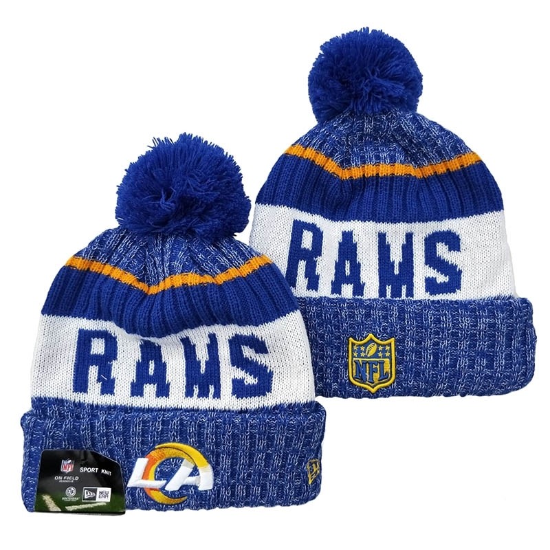 CapsNFLBeaniesRams8006