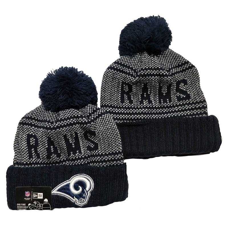 CapsNFLBeaniesRams8008