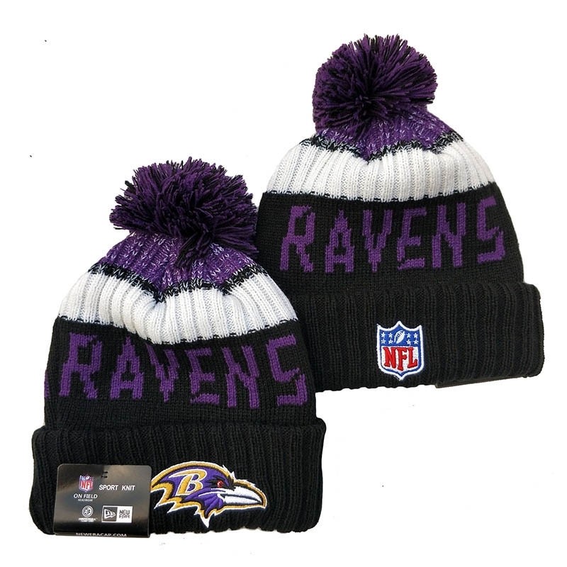 CapsNFLBeaniesRavens8001