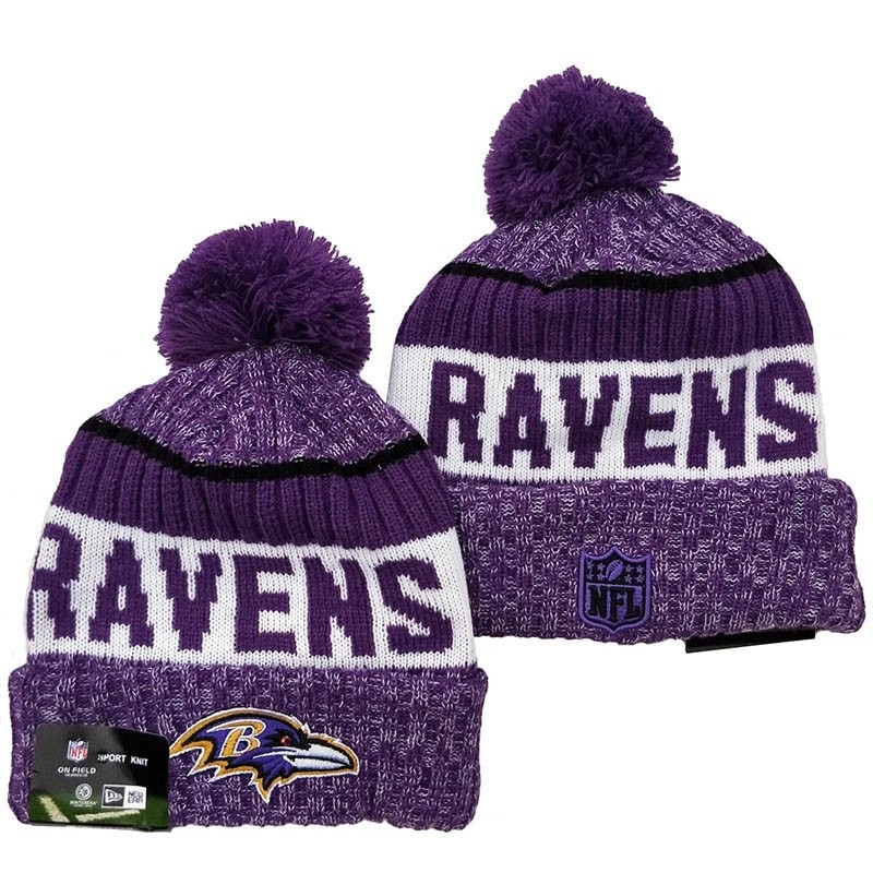 CapsNFLBeaniesRavens8003