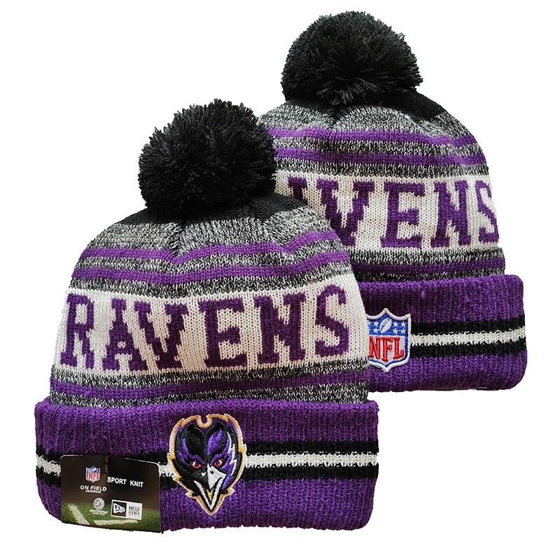 CapsNFLBeaniesRavens8006