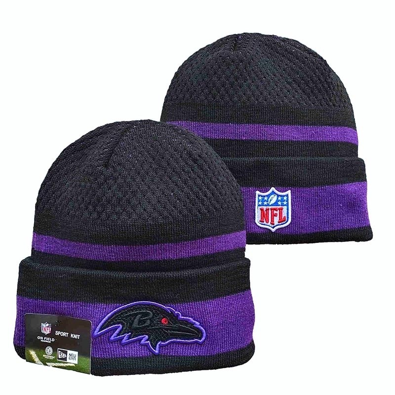 CapsNFLBeaniesRavens8009