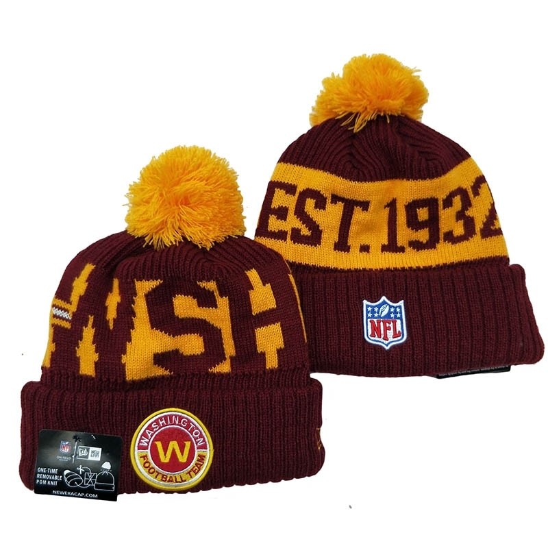 CapsNFLBeaniesRedskins8006