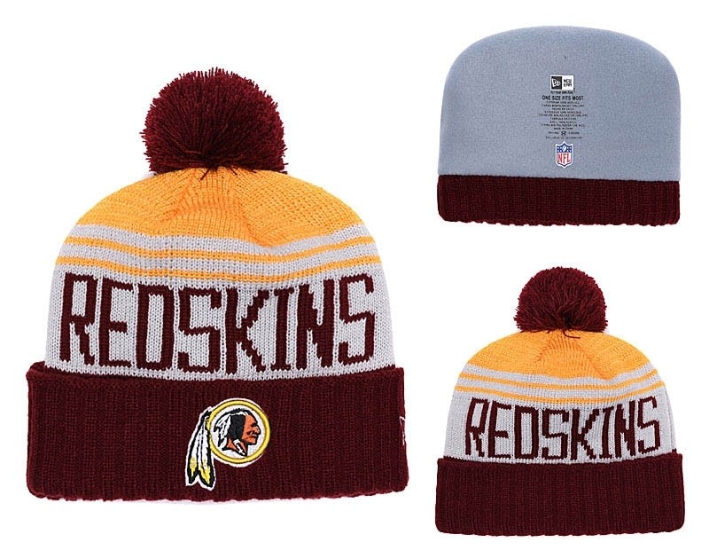 CapsNFLBeaniesRedskins8008