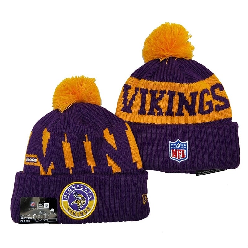 CapsNFLBeaniesVikings8005