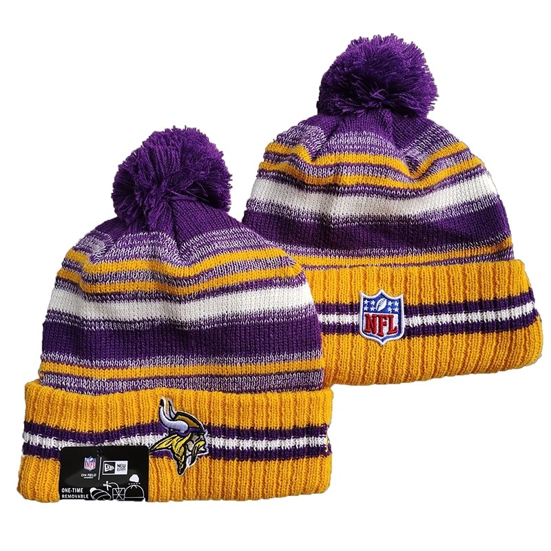 CapsNFLBeaniesVikings8007