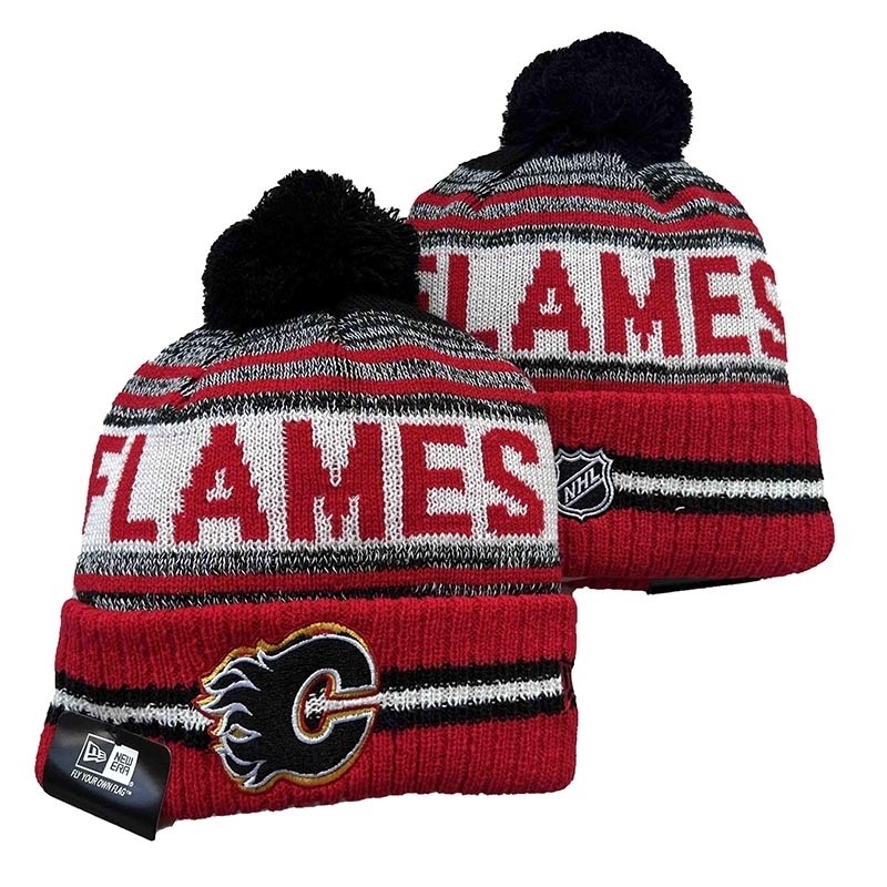 CapsNHLBeaniesFlames8001