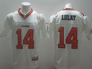 CFL BC Lions Lulay #14 white jersey