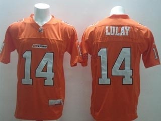 CFL BC Lions Lulay #14 Orange jersey