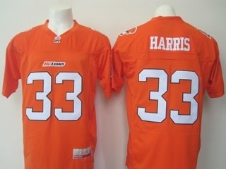 CFL BC Lions Harris #33 Orange jersey