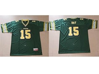 CFL Edmonton Eskimos Ray #15 Green jersey