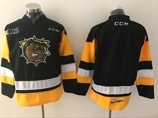 CHL Hamilton Bulldogs black Throwback jersey