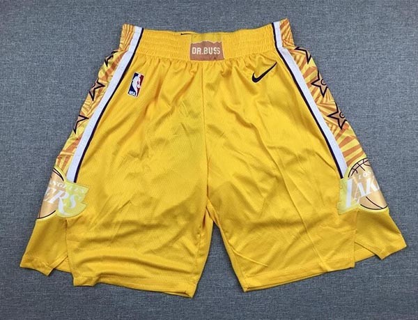 Lakers New City yellow shorts