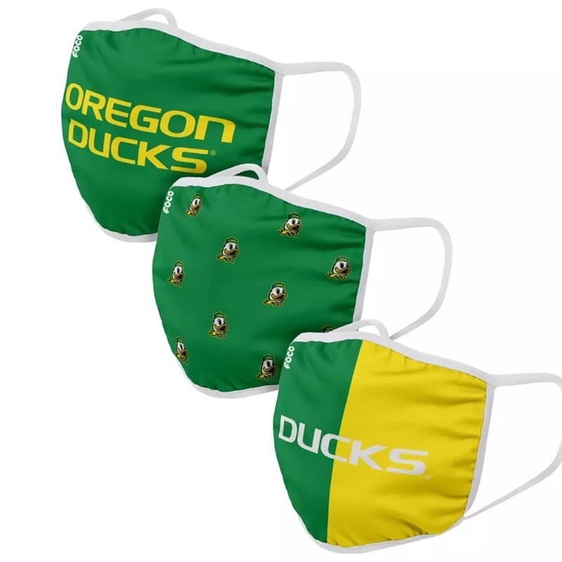 Oregon Duck Adult Cloth Face Covering 3-Pack