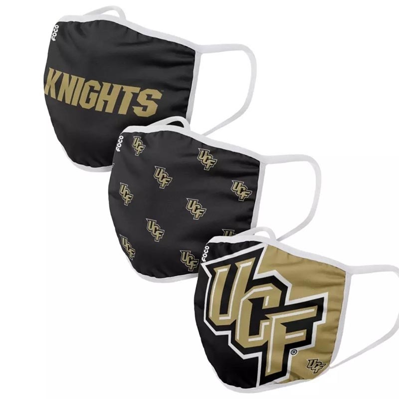 UCF Young Knight Adult Cloth Face Covering 3-Pack