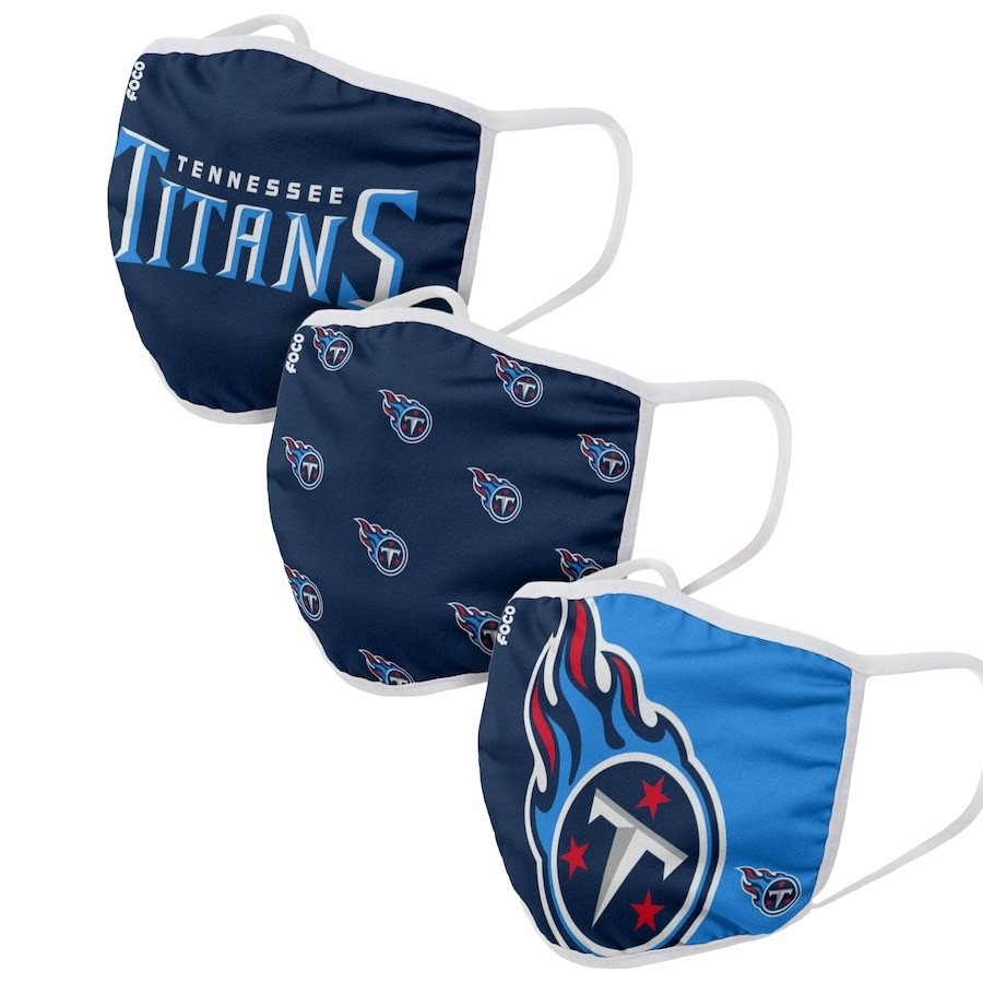 Tennessee Titans Adult Face Covering 3-Pack