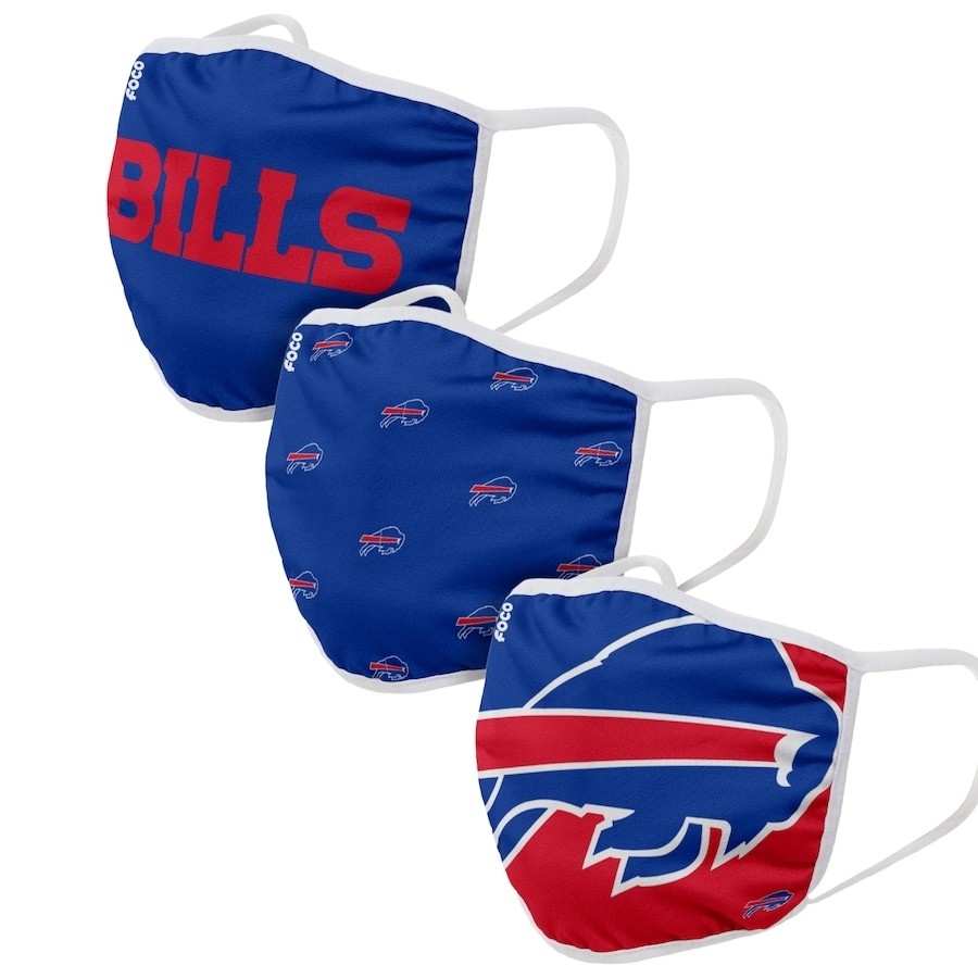 Buffalo Bills Adult Face Covering 3-Pack