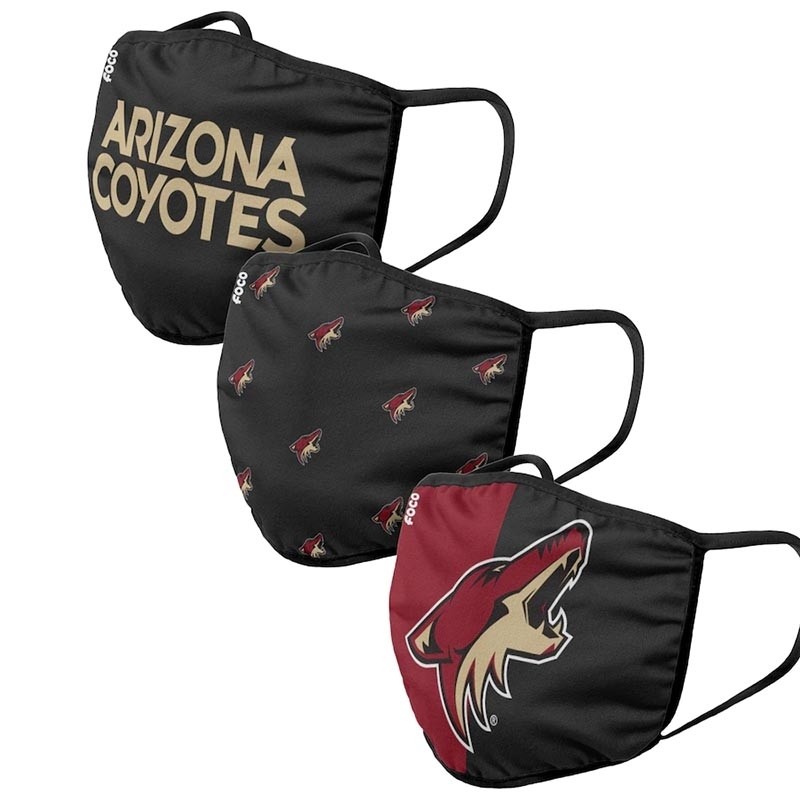 Arizona Coyotes Face Covering 3-Pack