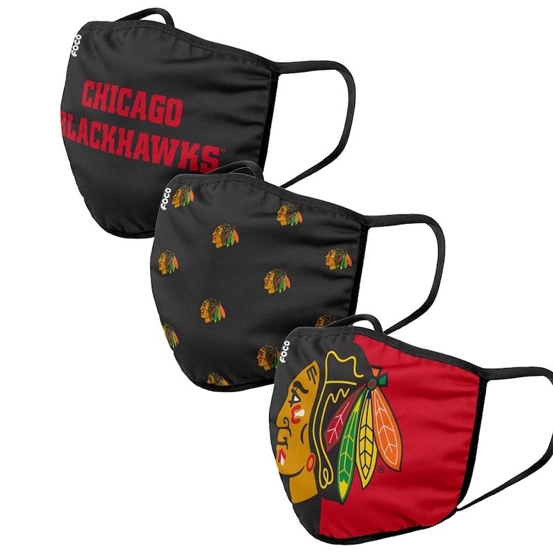 Chicago Blackhawks Face Covering 3-Pack