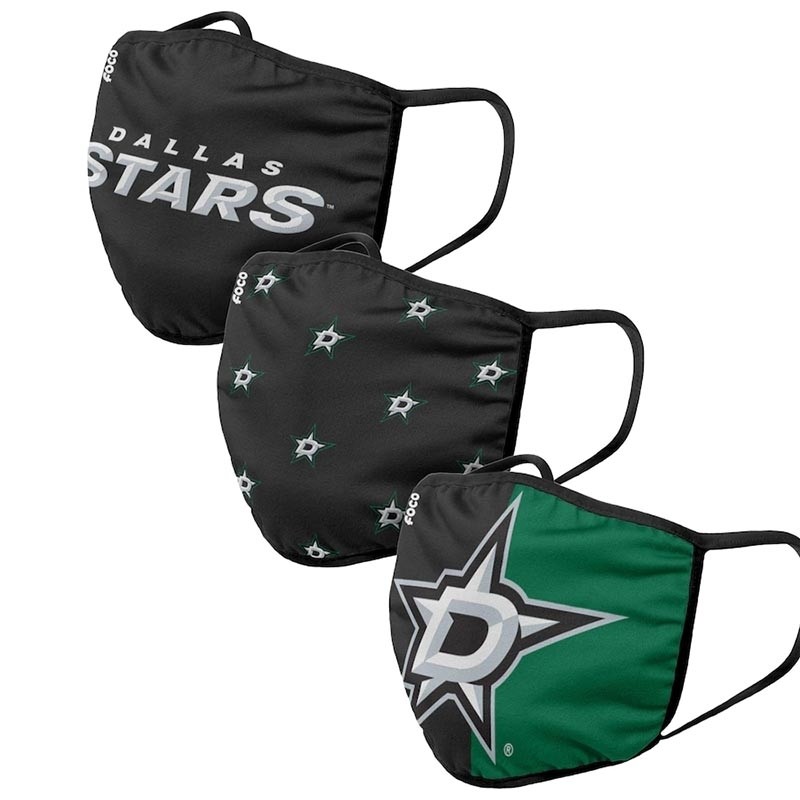 Dallas Stars Face Covering 3-Pack