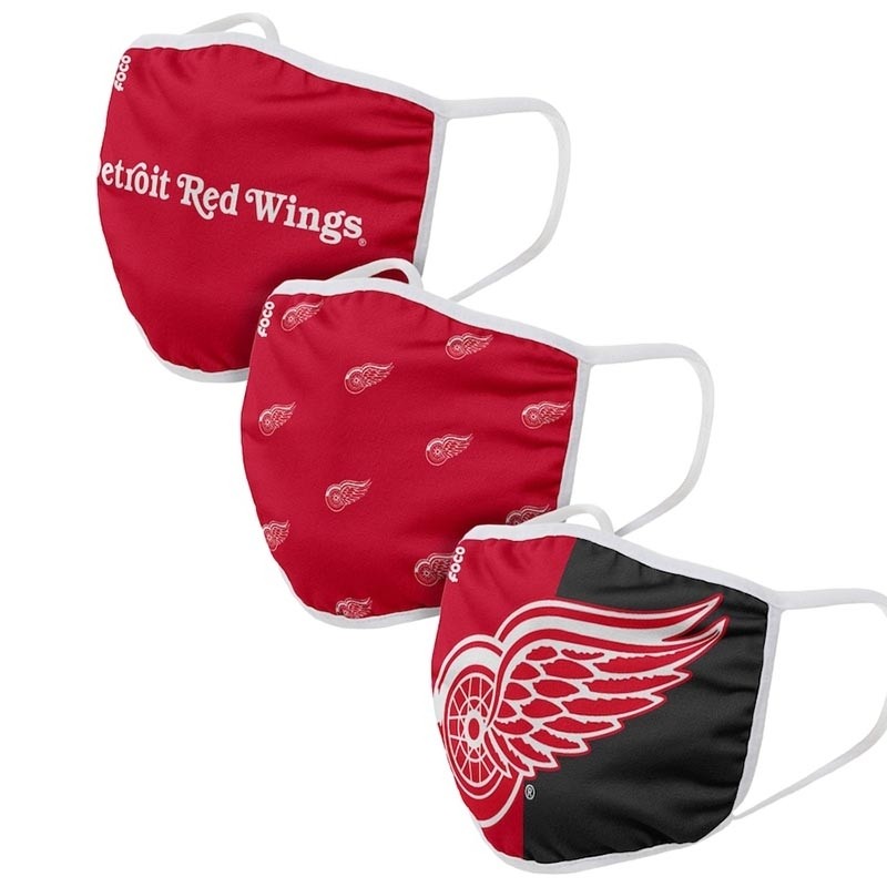 Detroit Red Wings Face Covering 3-Pack