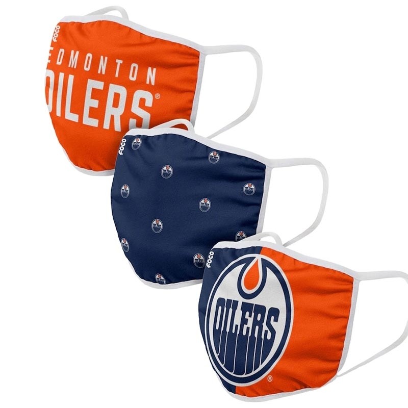 Edmonton Oilers Face Covering 3-Pack