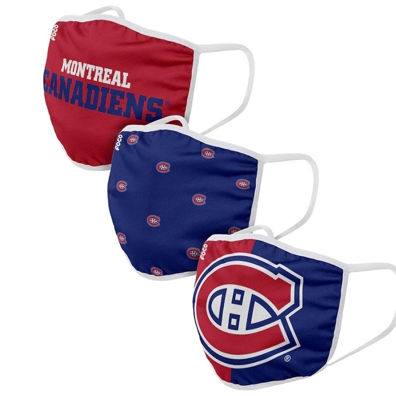 Montreal Canadiens Face Covering 3-Pack