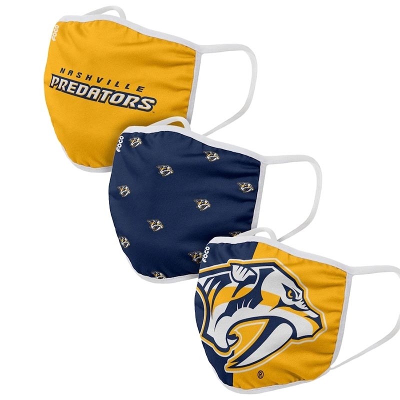 Nashville Predators Face Covering 3-Pack