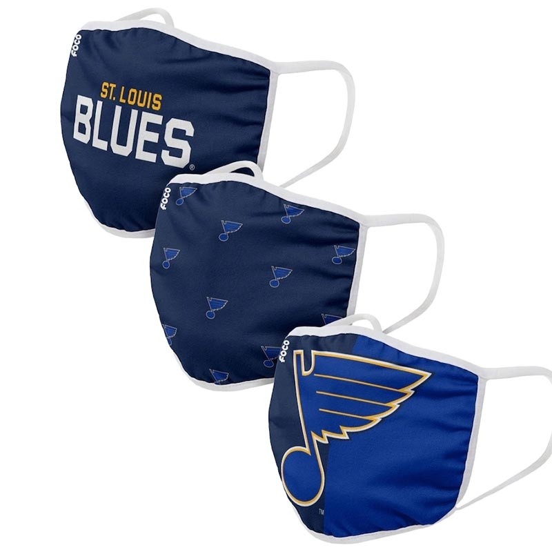 St. Louis Blues Face Covering 3-Pack