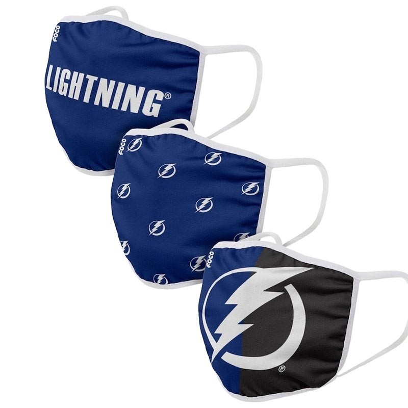 Tampa Bay Lightning Face Covering 3-Pack