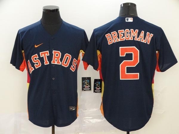 MLB Houston Astros #2 Alex Bregman Navy 2020 Nike Cool Base Jersey