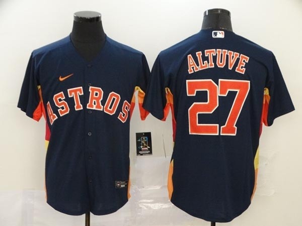 MLB Houston Astros #27 Jose Altuve Navy 2020 Nike Cool Base Jersey