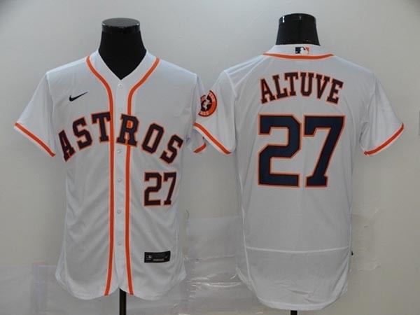 MLB Houston Astros #27 Jose Altuve White 2020 Nike Flexbase Jersey