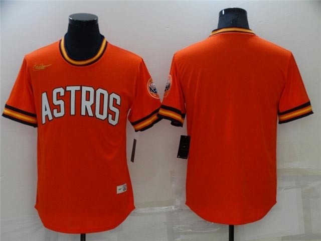 Houston Astros Orange Cooperstown Collection Cool Base Team Jersey