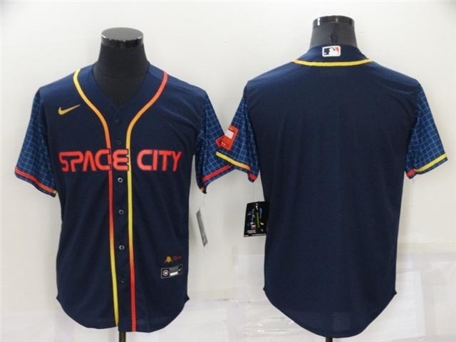 Houston Astros Blank 2022 Navy City Connect Cool Base Team Jersey