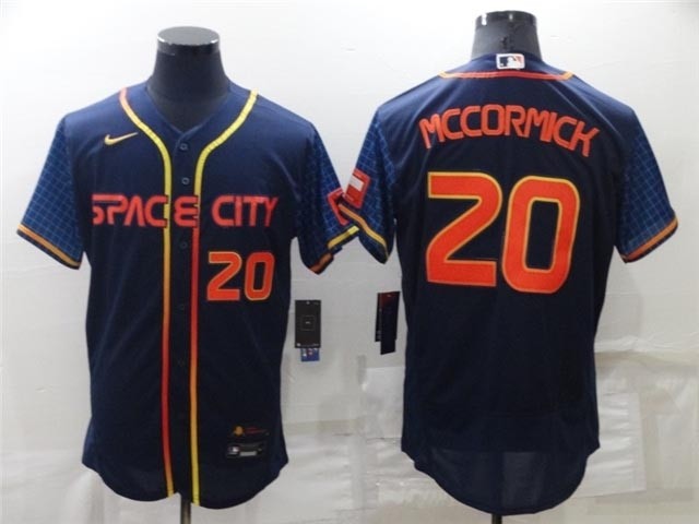 Houston Astros #20 Chas McCormick 2022 Navy City Connect Flex Base Jersey